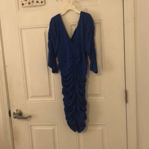 Derek Heart Blue Fitted Bodycon Dress